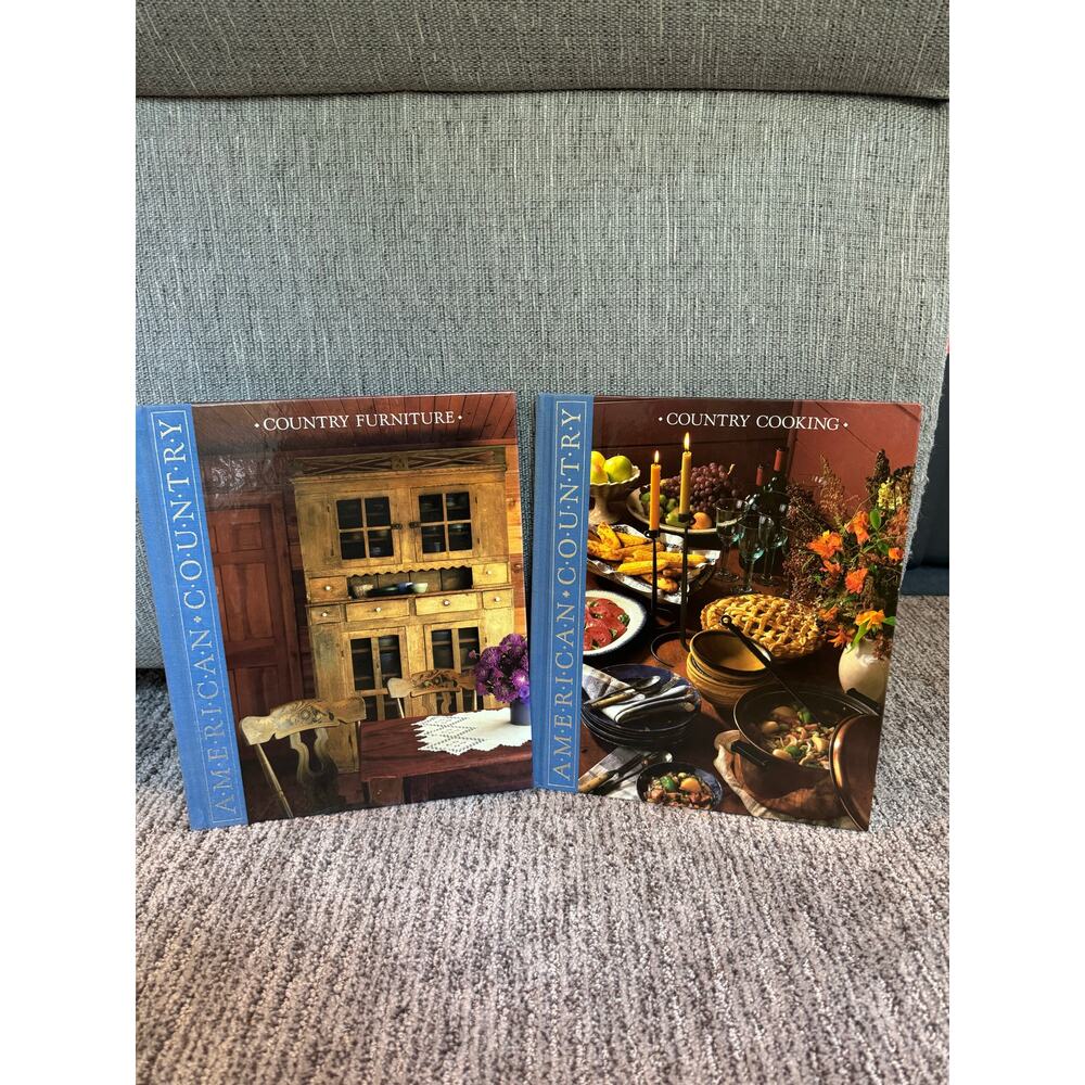 Vintage Hardcover Books.  Time Life.  Country Furniture and Country Cooking